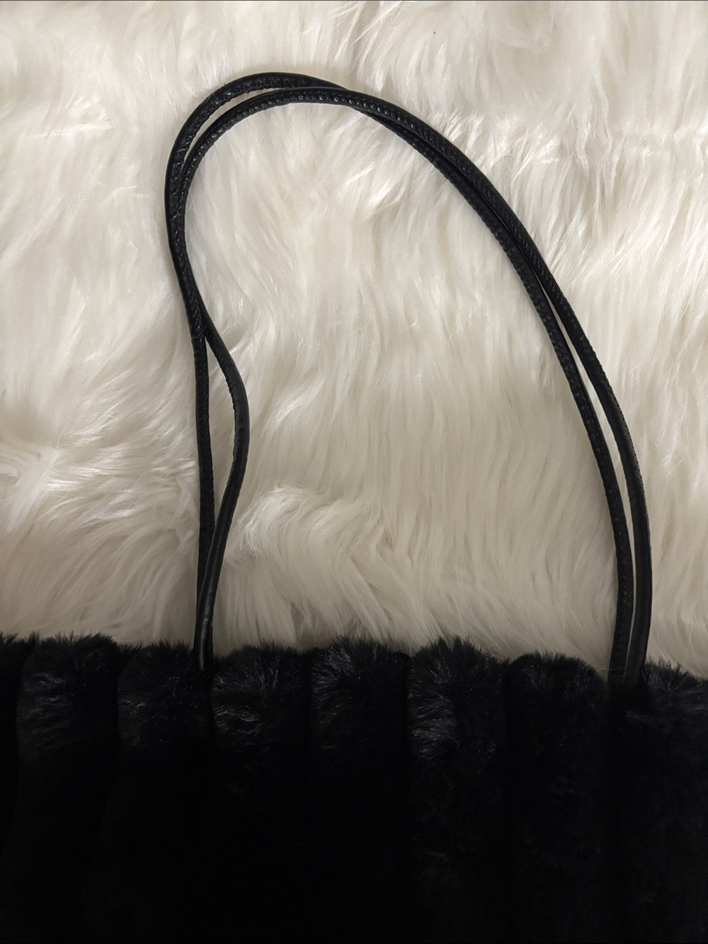 VIP Black Faux Fur Bag - Picture 7 of 8